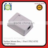 Fast delivery 1 Port CAT5E FTP krone ABS RJ45 Surface Mount Box