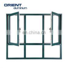 Powder Coated White/Grey Color Casement Window for Home thumbnail-4
