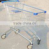 Used Zinc and Plastic Sprayed Store Cart Trolley