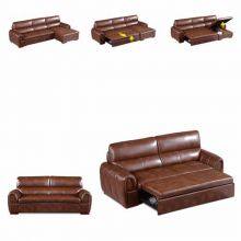 Folding Sofa Bed Modern Minimalist Functional Corner Combination Leather Art Living Room Furniture Storage Sofa Bed thumbnail-1