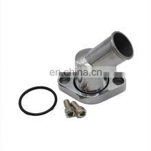 SBC BBC 327 350 454 396 Polished Aluminum 45 Degree Swivel Water Neck for Chevy thumbnail-1