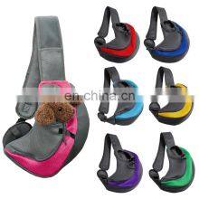 Breathable Pet Dog Carrier Outdoor Travel Pouch Mesh Oxford Single Shoulder Bag Sling Comfort Travel Tote Shoulder Bag thumbnail-2