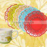 Lace Soft PVC Coaster, Cheap Decorative Coasters and Placemats thumbnail-1