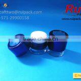 Clear Round Loose Powder Case With Spong Puffs, Transparent Shimmering Glitter Jar With Powder Puffs Cap thumbnail-2