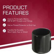 Wire Cable Copper PVC Pipe Electrical Soft Nut Protection Plastic Dust Caps PVC End Cap thumbnail-2