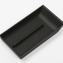 Automotive Interior Organizer: Black TPE Console Mat Compatible With 2025 Tesla Model Y Juniper thumbnail-2