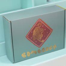 Colorful Factory Direct Sales Small Shipping Box With Gold Foil Stamping With Insert thumbnail-3