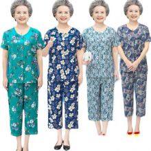 2025 Women's Clothing for Middle - Aged and Elderly People, Stylish Dresses for Moms, Sleeveless or Short - Sleeved, Elegant and Plus - Size Chiffon Dresses With Floral Patterns thumbnail-3