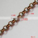 Hotsale Factory Price Brass Rolo Chain, Fashion Design Brass Link Chain thumbnail-1