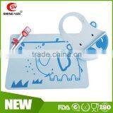 Customized Food Grade Silicone Baby Kids Placemat Bib/table Mat Quality Choice thumbnail-6