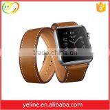 Long Real Leather Watch Bands,famous Brand Brown Watch Bands for Apple Watch