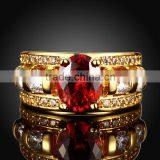 KZCR323 Fashion Women Accessories Champagne Color 18K White Gold Crown Ring thumbnail-4