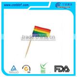 Disposable flag stick with printing