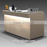 2015 New Fashion Mdf Melamine Cashier Table/counter Table/reception Table(SZ-WDR020)