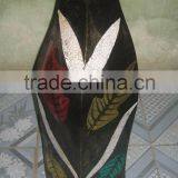 An Unique Design: A 13.3X13.5XH54cm Vietnam Lacquer Vase thumbnail-1