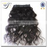 Wholesale Clip in Hair Extension 100% Brazilian Human Long Hair Body Wave thumbnail-3