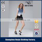 Wholesale Waistcoats for Boys Denim Hooded Children Denim Vest thumbnail-2