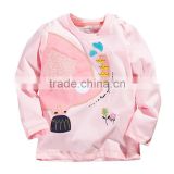100% cotton comfortable kids long sleeve t shirt with high quality