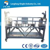 630kg aluminum suspended scaffolding / electric cradle winch / building hanging gondola platform / window cleaning with ltd63