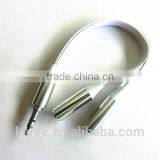 DC3.5M to DC3.5F Flat Cable Metal Head