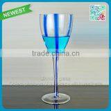 Bridal Shower Party Champagne Glasses Goblet Colored Bridesmaid and Bride's Dresses Champagne Goblet Glass Clear Glass Stemware thumbnail-4