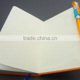 Hot Sale Orange Faux Leather a6 Size Notebook With Pen thumbnail-3