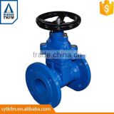 TKFM water supply WCB plain gate valve with flanged connection