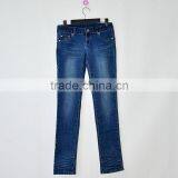 High quality washed denim jean for women