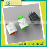 Best Quality Fast Charging Qualcomm 2.0 Dual USB Quick Charge Travel Adapter thumbnail-5