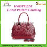 Vintage Womens Faux Leather Cutout Pattern Wholesale Handbag China thumbnail-1