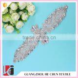 HC-4923 China Guangzhou Hechun Bling Bead Rhinestone Iron on Crystal Applique for Wedding Clothes thumbnail-5