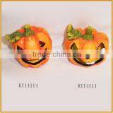 Handmade Ceramic Hawlloween Pumpkin Tealight Holder