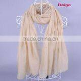 Top Popular Pure Color Diamond Women Scarf Voile Scarves 180*90 Pashmina Muslim thumbnail-3