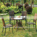 Rattan Outdoor Garden Small Round Tea Table Set