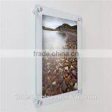 High Polish Shenzhen Factory Custom Wall Mount Acrylic Sandwich Frames/acrylic Poster Frame/acrylic Picture Frame