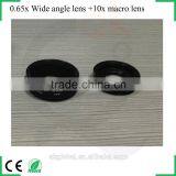 No Dark Corners Camera Lens 0.65x Wide Angle Lens + Macro Lens for Iphone 6 Samsung Galaxy s6 thumbnail-3