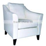 White pu Leather Dining Chair With Brief Style AL-0055 thumbnail-1