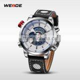 2016 Best Selling Products Weide WH3401 Quartz Analog Digital Watches With Genuine Leather Watches Men thumbnail-2