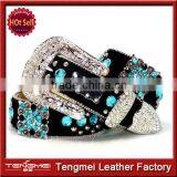 Western Cowgirl Berry Turquoise Concho Belt Manufacturer thumbnail-1