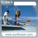 solar panel mounting rack thin film panel clamp