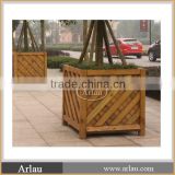 Arlau Hot-sale outdoor street wooden planter for sale
