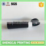 Black Color With UV Logo Round Paper Tube Box for 15ml Bottle Packing thumbnail-2