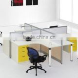 2012 new office furniture 4 person office workstation with partition