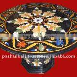 Black Marble Inlay Table Top