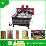 RJ1118 Multi-function Cnc Router woodworking machine for round materials
