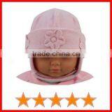 Fancy Polar Fleece Kids Winter Hat With Hook and Loop Closure (SU-KH33033)