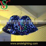 High Quality Garland Double Bells LED 3D Motif Light Christmas Light