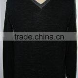 High quality silk cashmere knitted sweater soft hand feeling sweater design