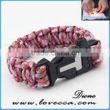 the Newest High Quality Paracord Bracelet Wholesale Paracord Bracelet for Girl Weave Style thumbnail-3