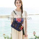 Hot Sale Customized Vintage Canvas Backpack For Women, Vintage Soft Backpack Canvas Embroidery thumbnail-4